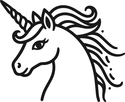 Magical Unicorn Head Free SVG File for Members – unicorn clipart