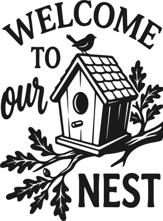 Welcome To Our Nest SVG Free SVG File for Members – door sign