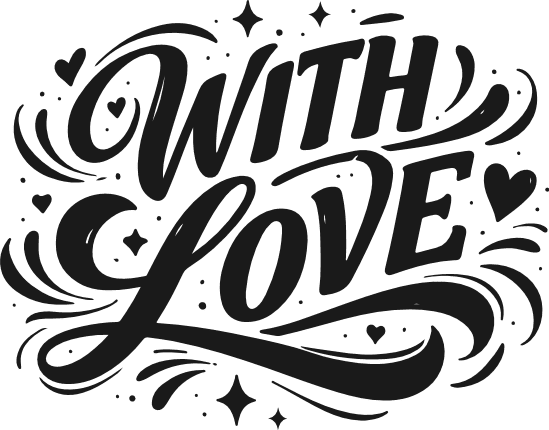With Love Free SVG File – valentines day design
