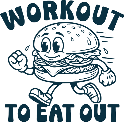 Workout To Eat Out Free SVG File for Members – funny gym quote