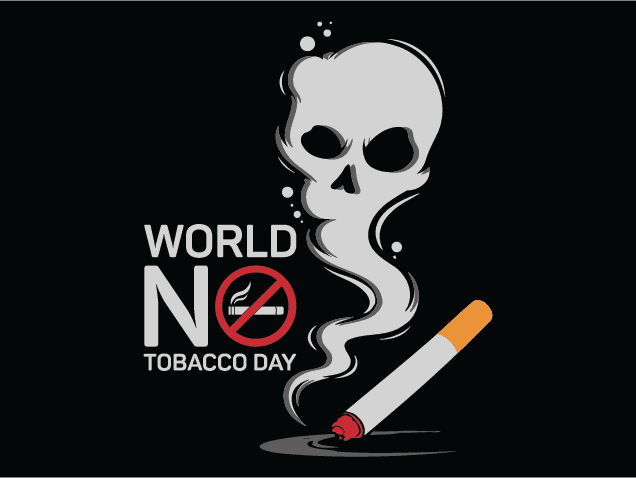 World No Tobacco Day Free SVG File for Members – health awareness, wall sign
