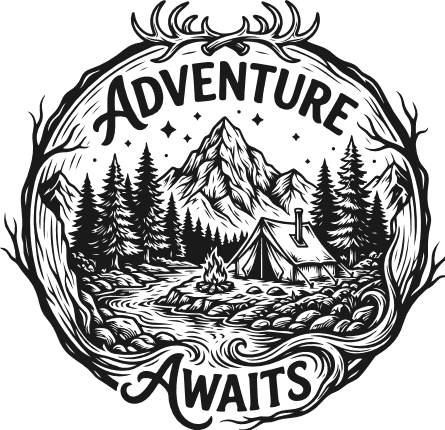 Adventure awaits Free SVG File for Members – camping tshirt design