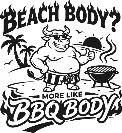 Beach Body? More Like BBQ Body SVG, funny grilling quote - Free SVG File for Members