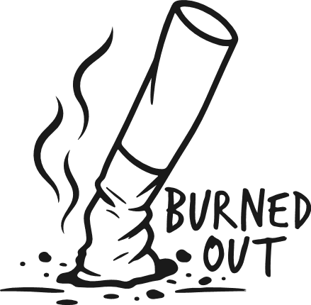 Burned Out Cigar, world no tobacco day design - Free SVG File for Members