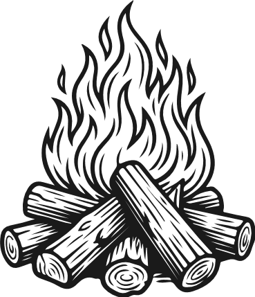 Outdoor Campfire Free SVG File for Members – camping fire clipart image