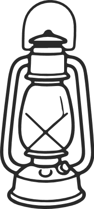 Camping Lantern Free SVG File – retro lantern clipart image