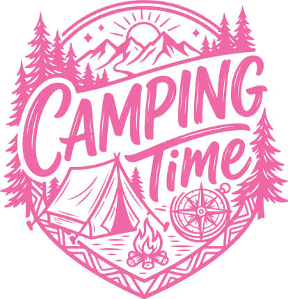 Camping Time Free SVG File for Members – camper tshirt design