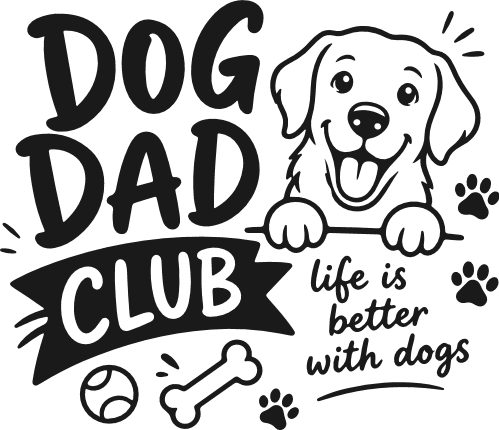 Dog Dad Club, Life Is Better With Dogs SVG design for tshirt - Free SVG File for Members
