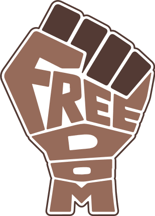Freedom, raised fist Free SVG File for Members – Black History Month design