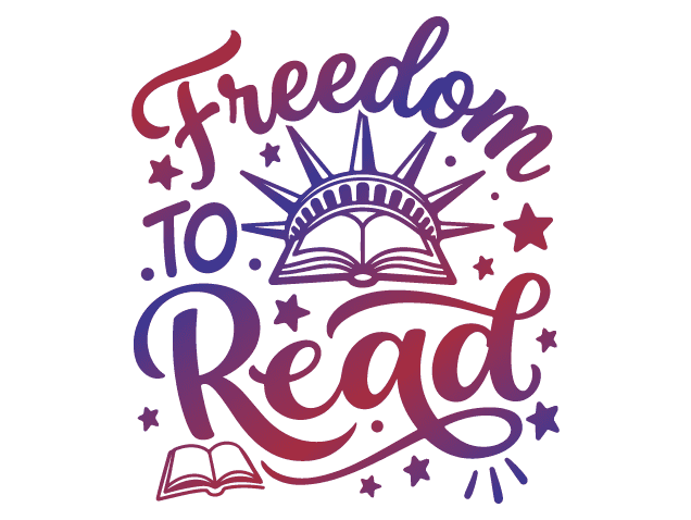 Freedom To Read Free SVG File for Members – reading awareness quote design