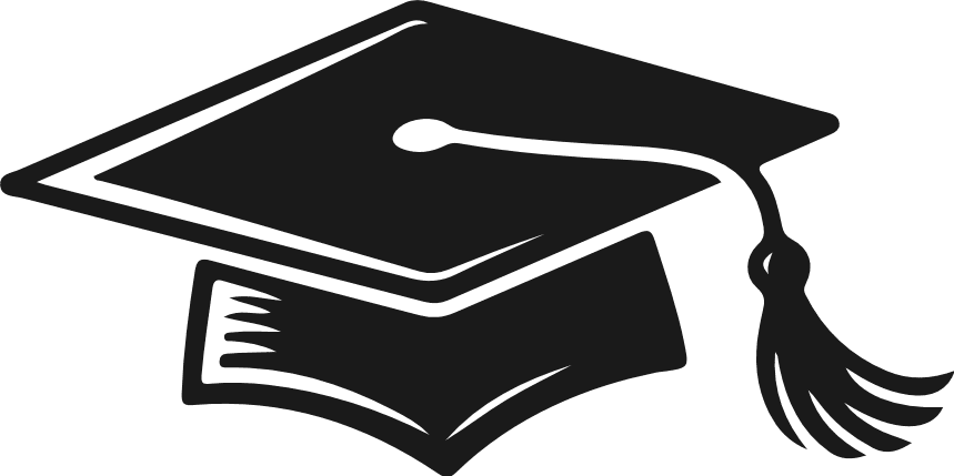 Graduation Cap silhouette Free SVG File for Members – graduation hat clipart image