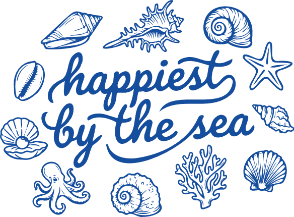 Happiest By The Sea Free SVG File for Members – beach tshirt design