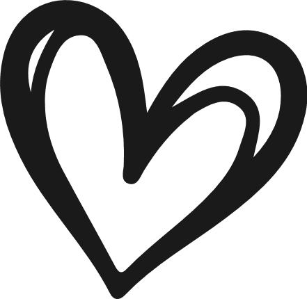 Simple Hand Drawn Heart Free SVG File for Members – Doodle heart clipart image