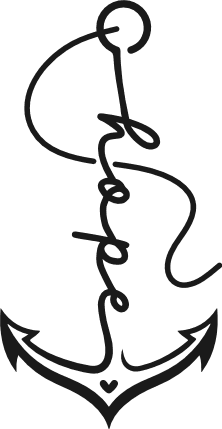 Hope sign, anchor Free SVG File for Members – inspirational quote