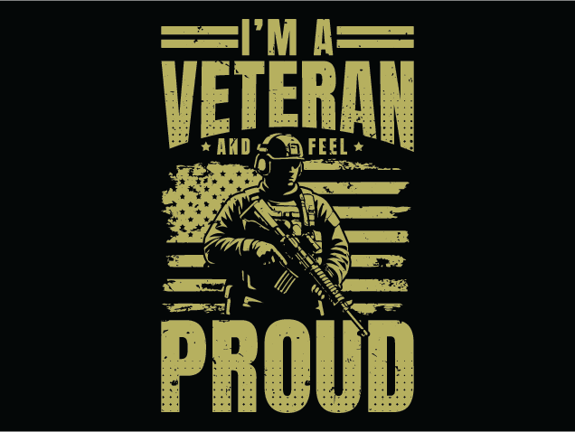 I’m a Veteran And Feel Proud Free SVG File for Members – patriotic tshirt design