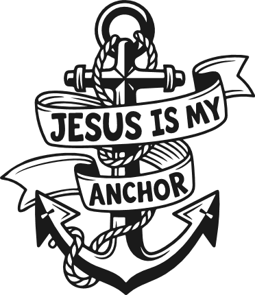 Jesus Is My Anchor Free SVG File for Members – Christian faith design