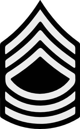 Military Rank Master Sergeant Insignia Free SVG File for Members – US Army MSGT