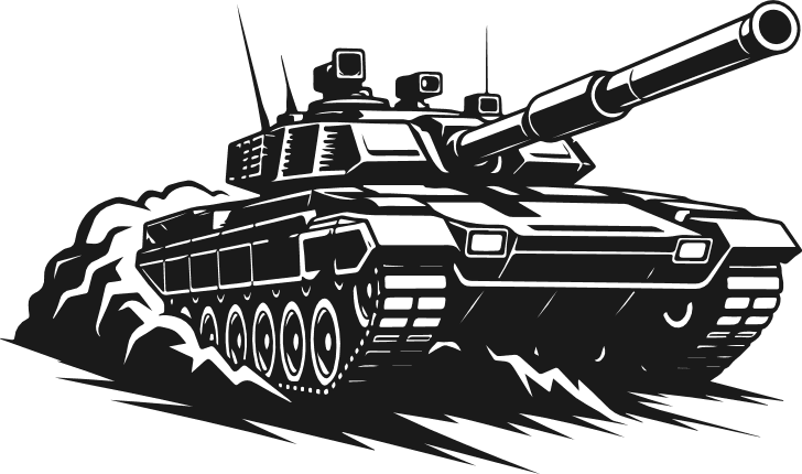 Modern Battle Tank Free SVG File for Members – Tactical Military Tank clipart