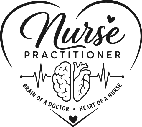 Nurse Practitioner heart Free SVG File for Members – Nurse tshirt design