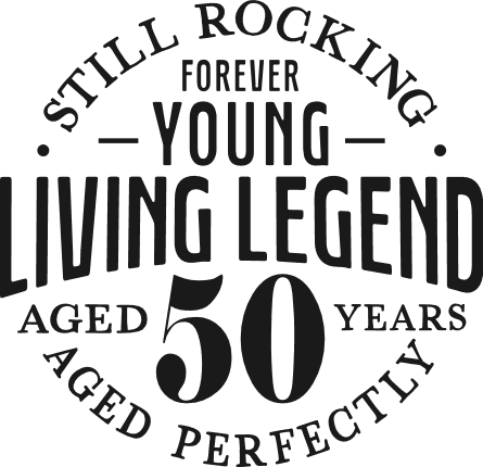 Still Rocking, Forever Young, Living Legend Free SVG File for Members – personalized birthday design