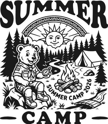 Summer Camp 2026 Free SVG File – outdoor camping tshirt design