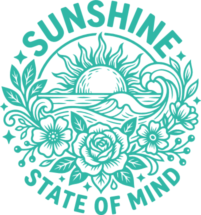 Sunshine State of Mind, beach tshirt design - Free SVG File for Members