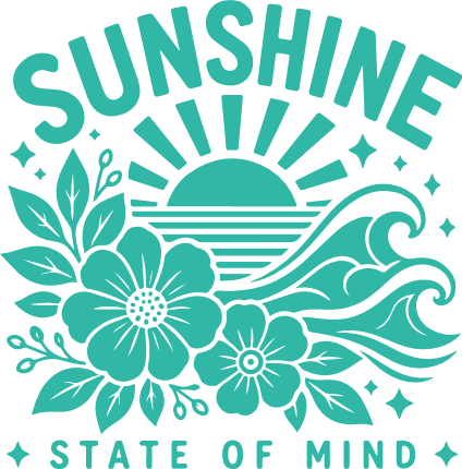 Sunshine State of Mind Free SVG File for Members – summer beach tshirt design