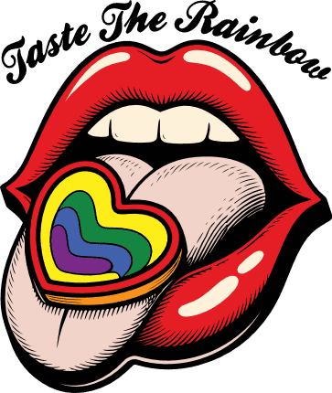 Taste The Rainbow Free SVG File for Members – gay pride month, tshirt design