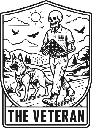 The Veteran Free SVG File – patriotic military tribute design