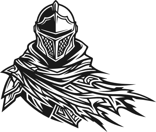 Valorous Armor Knight Free SVG File – Medieval Knight Warrior clipart image